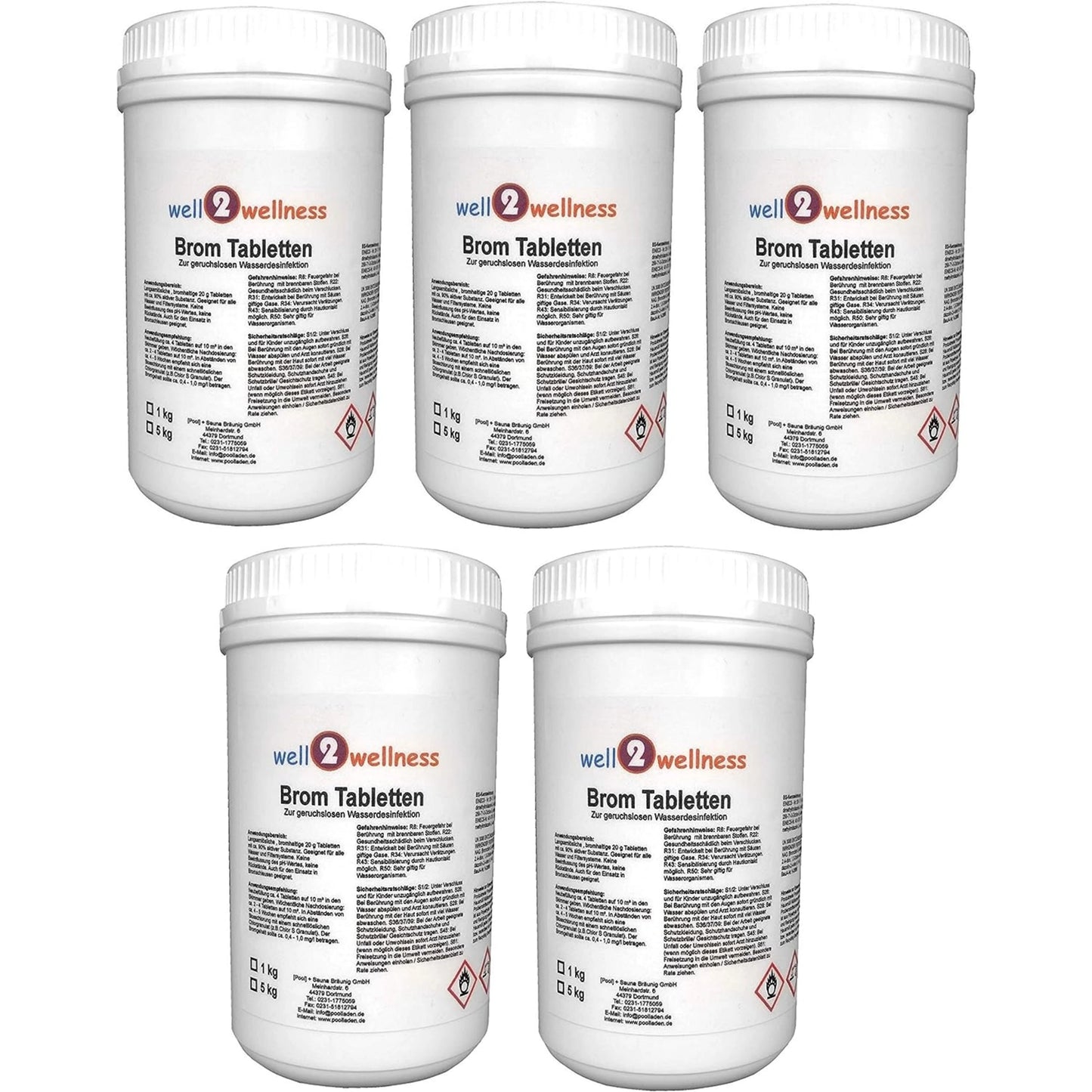 well2wellness® Brom Tabletten für eine chlorfreie Desinfektion