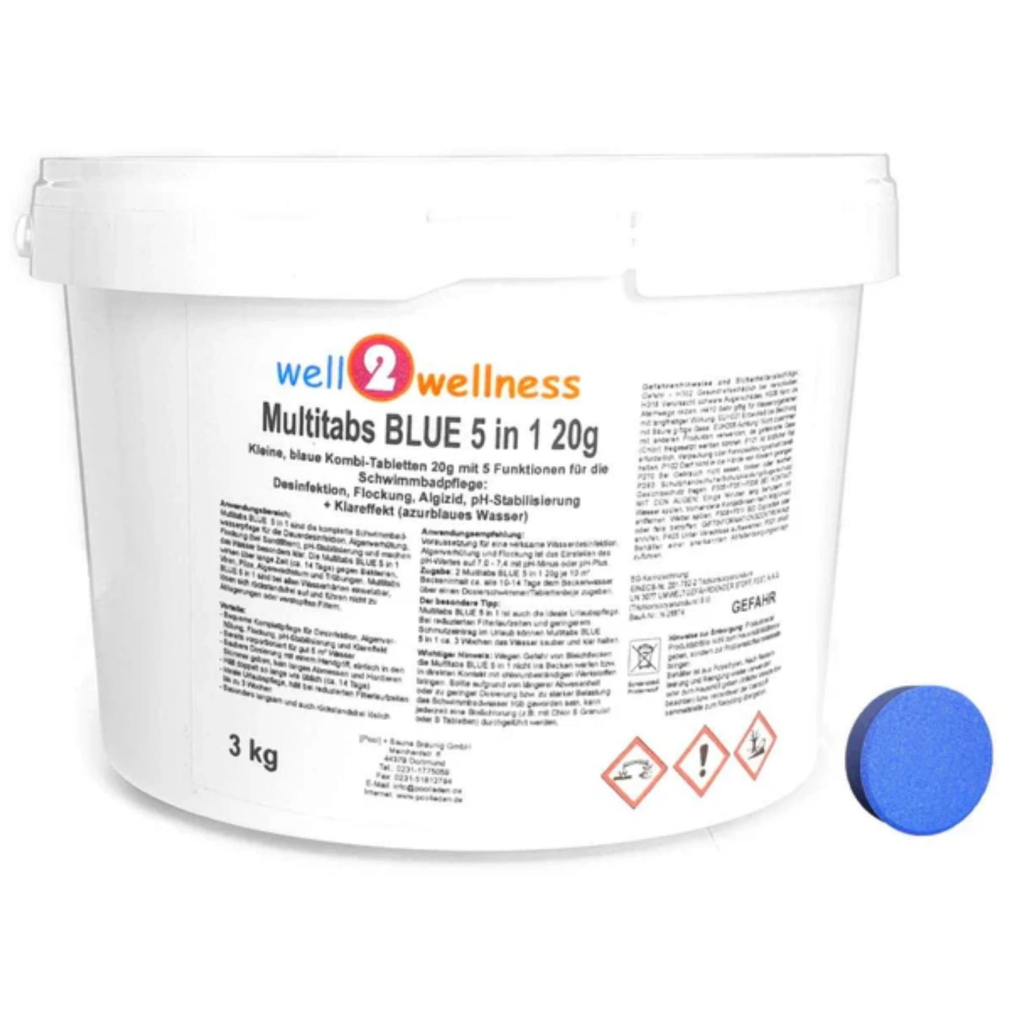 well2wellness® Multitabs Blue 5in1 20g