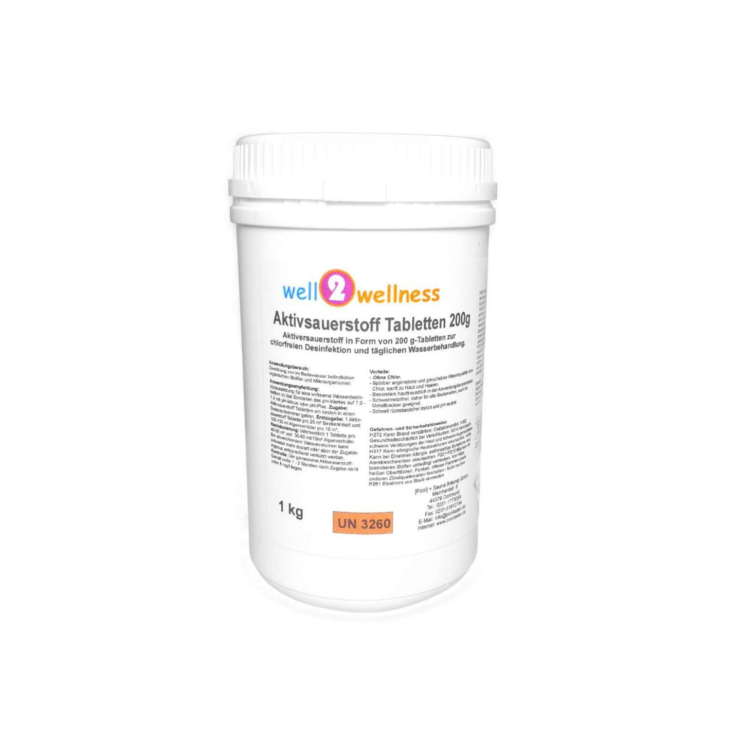 well2wellness® Aktivsauerstoff Tabletten 200g