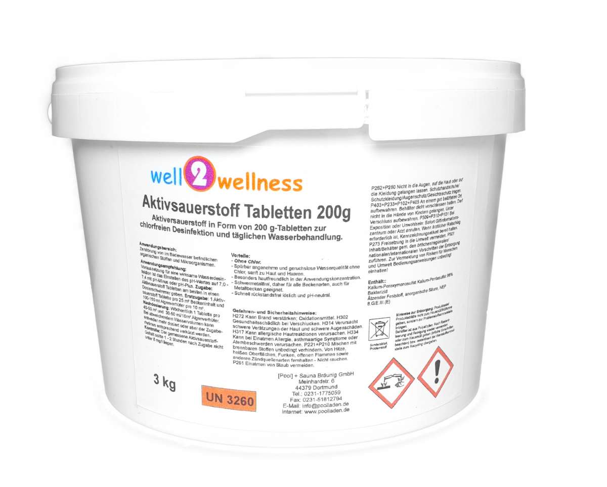 well2wellness® Aktivsauerstoff Tabletten 200g