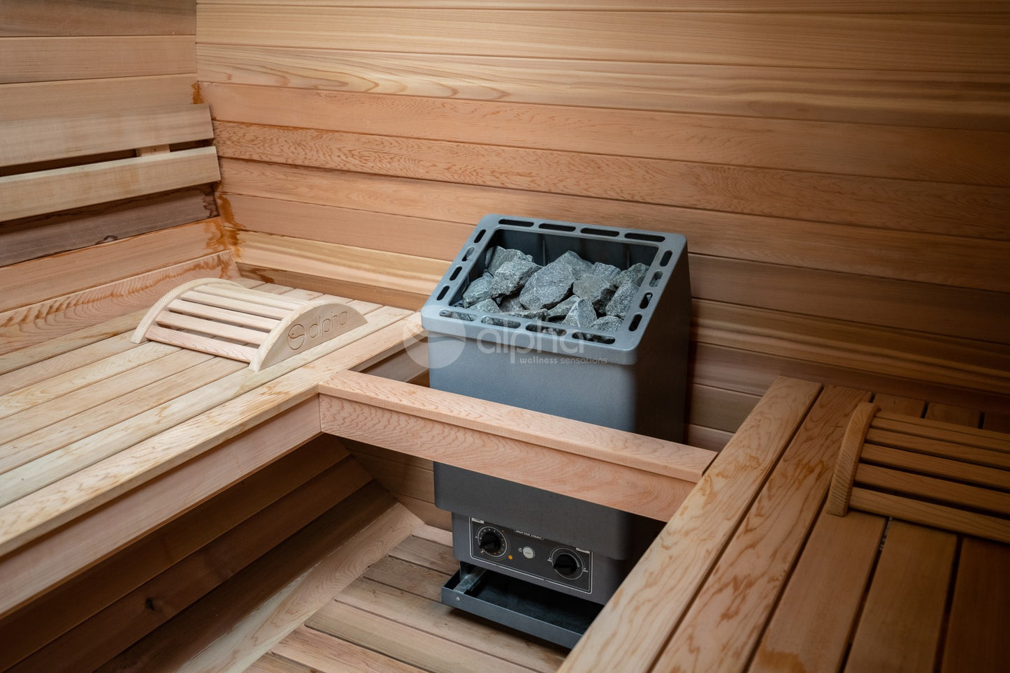 Saunafass Barrel aus Thermo Fichte 240x215x219 (L x B x H)