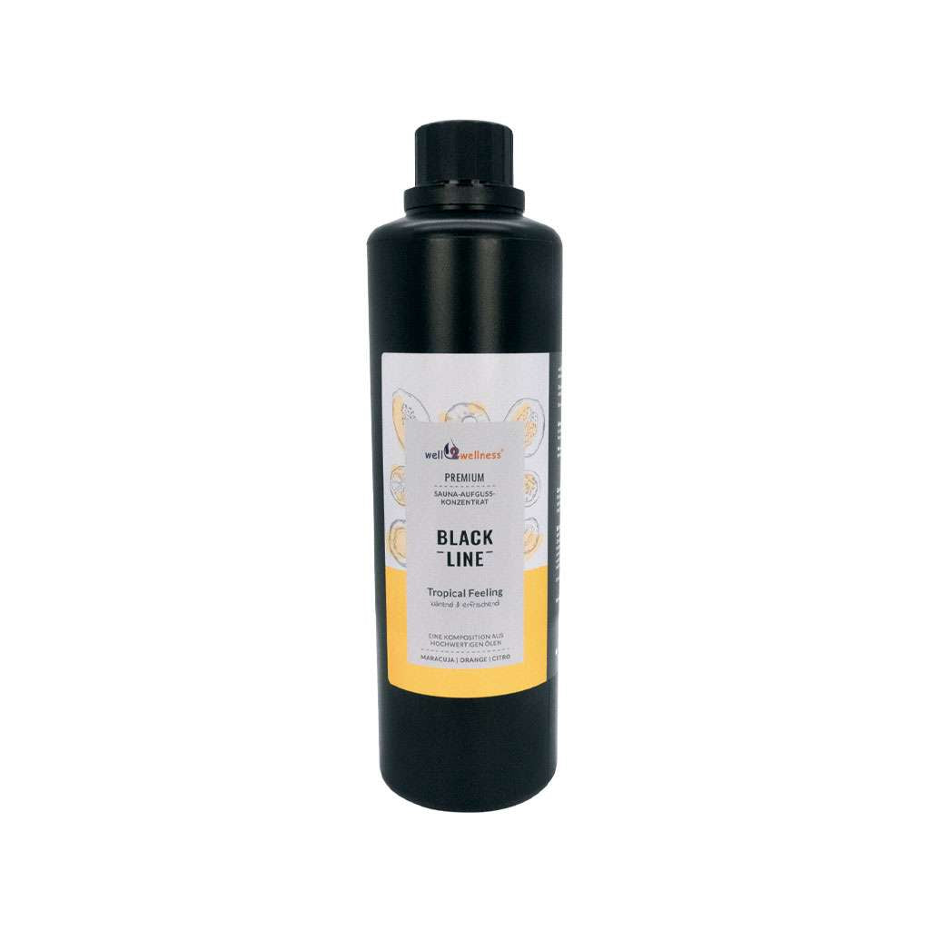 well2wellness® Black-Line Saunaaufguss Tropical Feeling - 500ml / 1000ml
