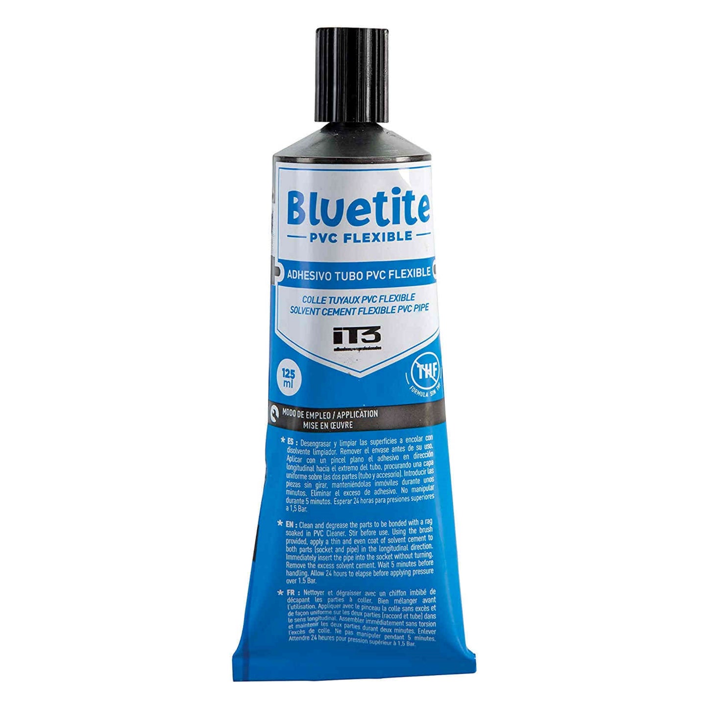 PVC Rückschlagventil inkl. Druckschlauchtüllen 50 x 32-38mm und PVC-Kleber