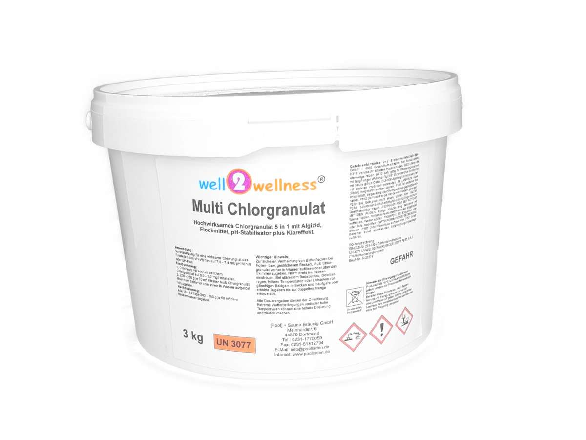 well2wellness® Multi Chlorgranulat 5in1