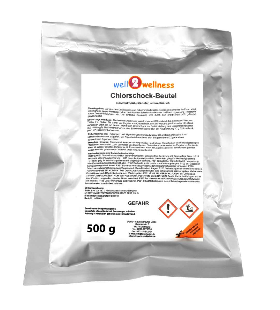well2wellness® Chlorschock Beutel