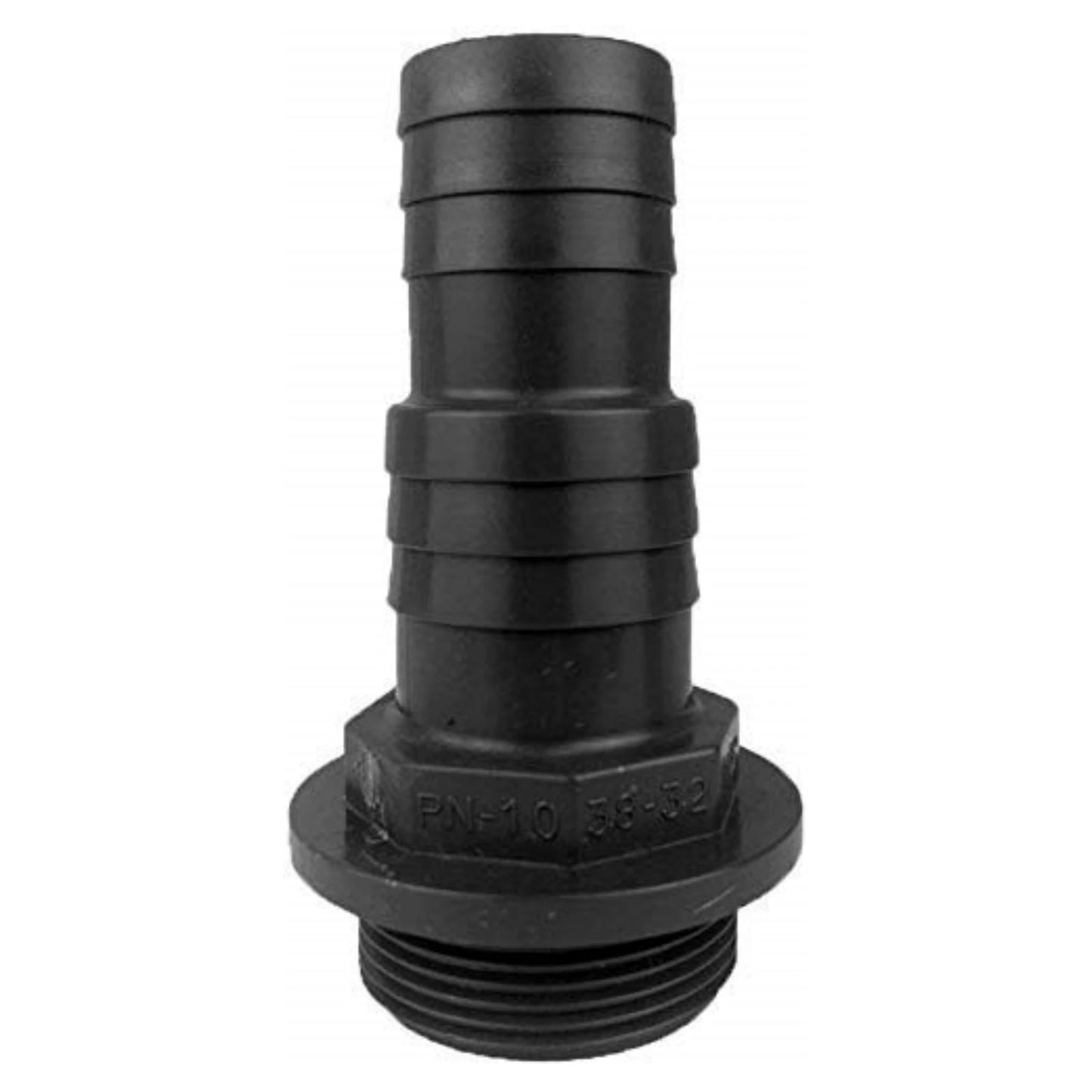 PVC Druckschlauchtülle mit Gewinde 1 1/2" x 32-38 mm