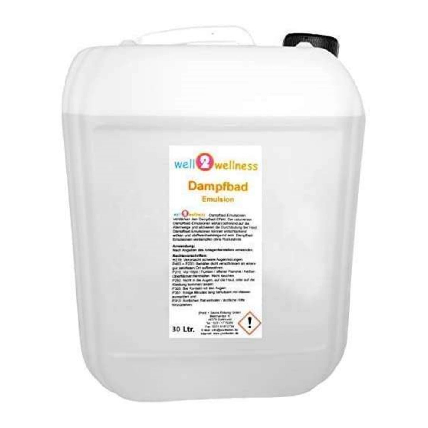 Sauna Dampfbad Emulsion 30,0 l freie Duftwahl