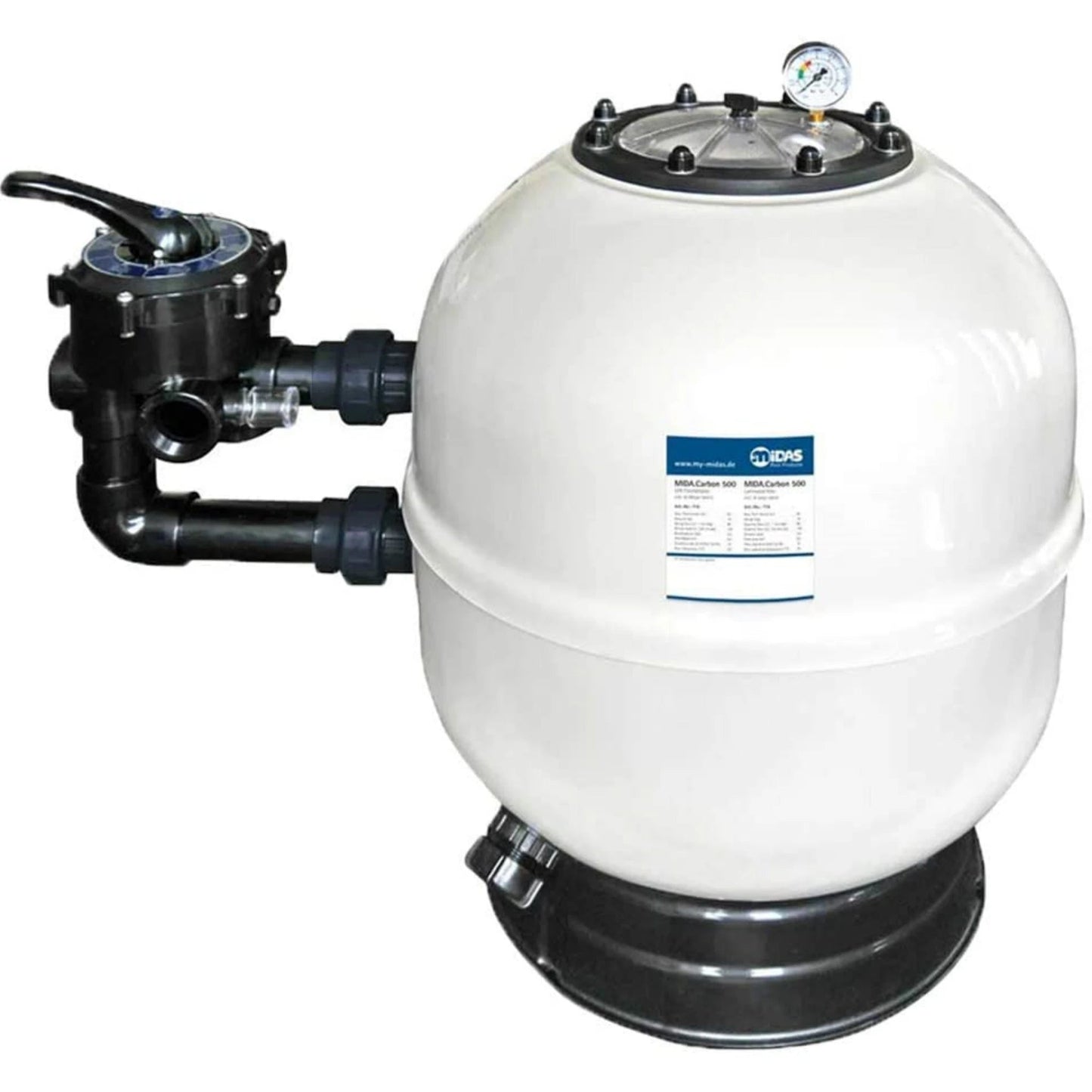 Pool Filterbehälter Mida.Carbon Ø600mm aus GFK