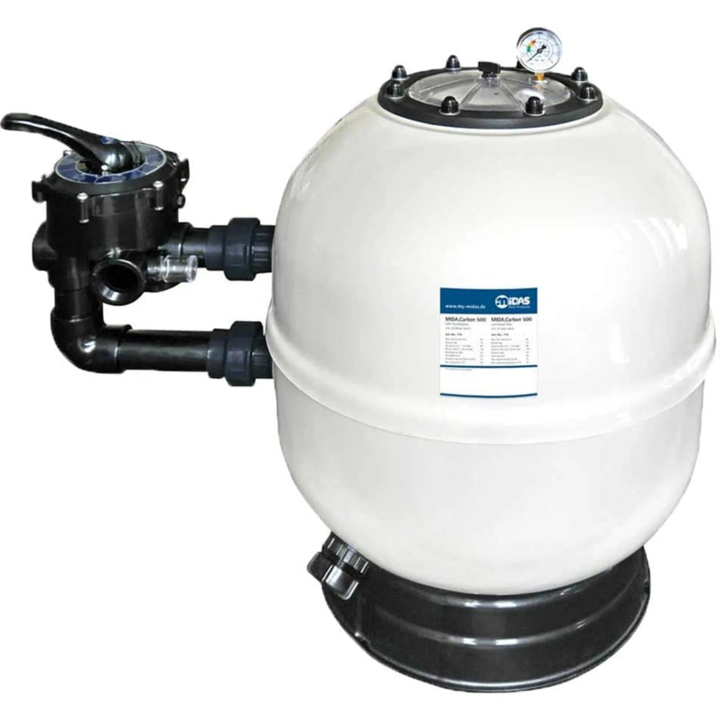 Pool Filterbehälter Mida.Carbon Ø500mm aus GFK