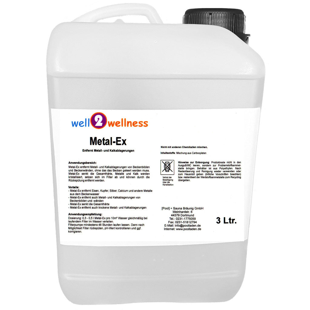 well2wellness® Metal-Ex - Pool Eisenentferner