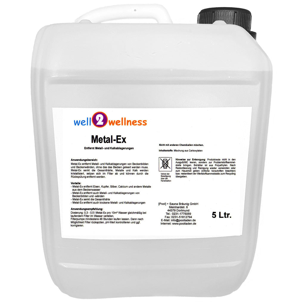 well2wellness® Metal-Ex - Pool Eisenentferner