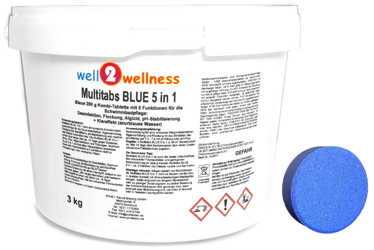 well2wellness® Multitabs Blue 5in1 200g