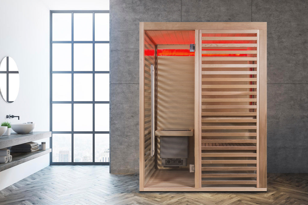 Sauna Kombi Wärmekabine Sahara - Infrarot + Sauna für 2 Personen