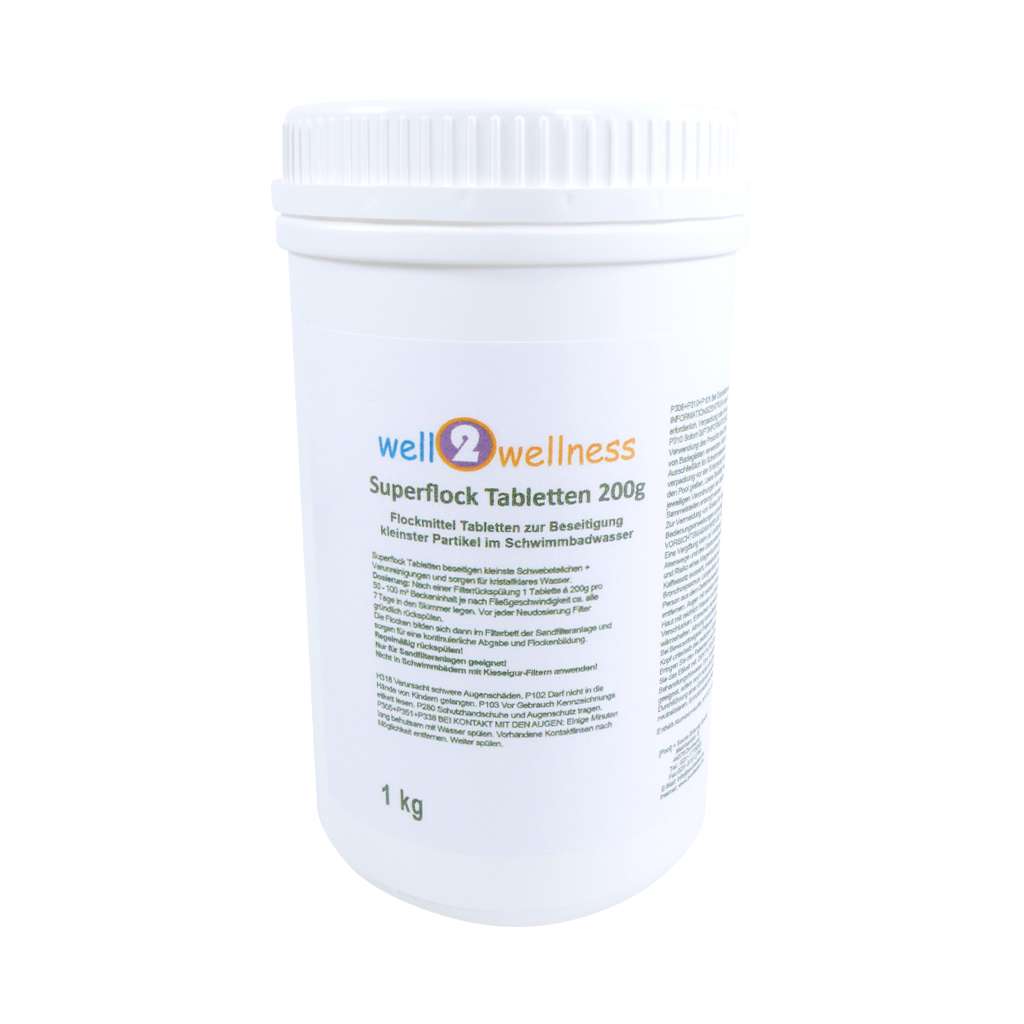 well2wellness® Superflock 200g - Flockungstabletten 200g