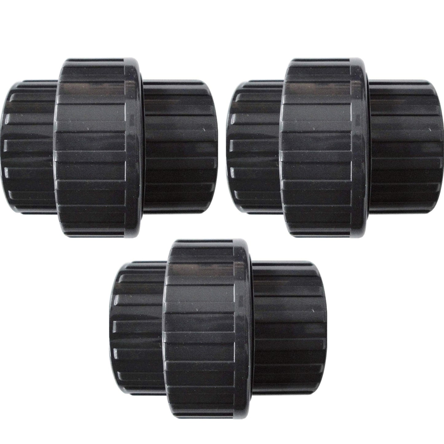 PVC-U Verschraubung mit 2 x Klebemuffe in verschiedenen Größen