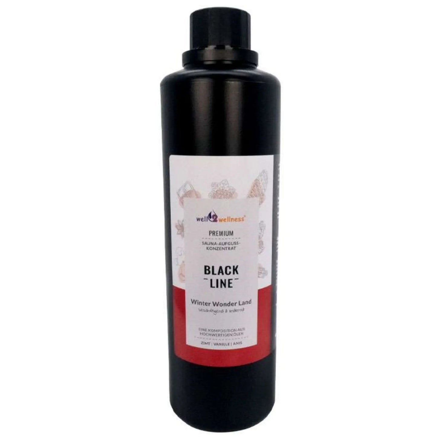 well2wellness® Black-Line Saunaaufguss Winter Wonderland - 500ml / 1000ml