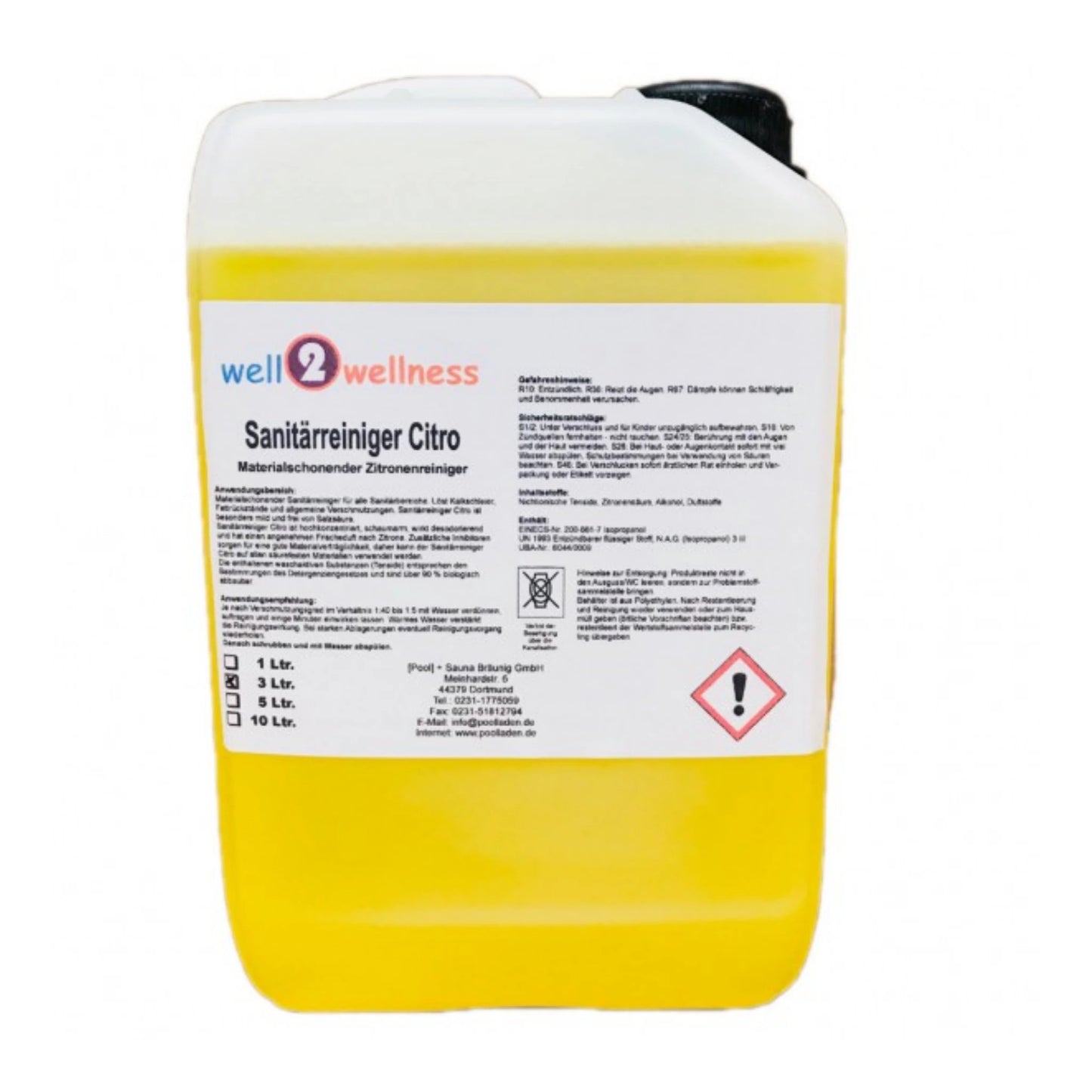 well2wellness® Pool Sanitärreiniger Citro