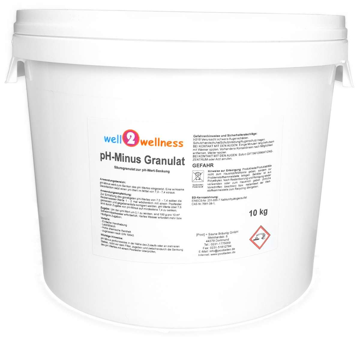 well2wellness® PH Minus Granulat