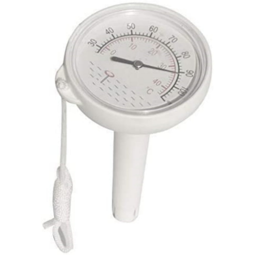well2wellness® Analoges Poolthermometer mit Befestigungsschnur weiß 024382