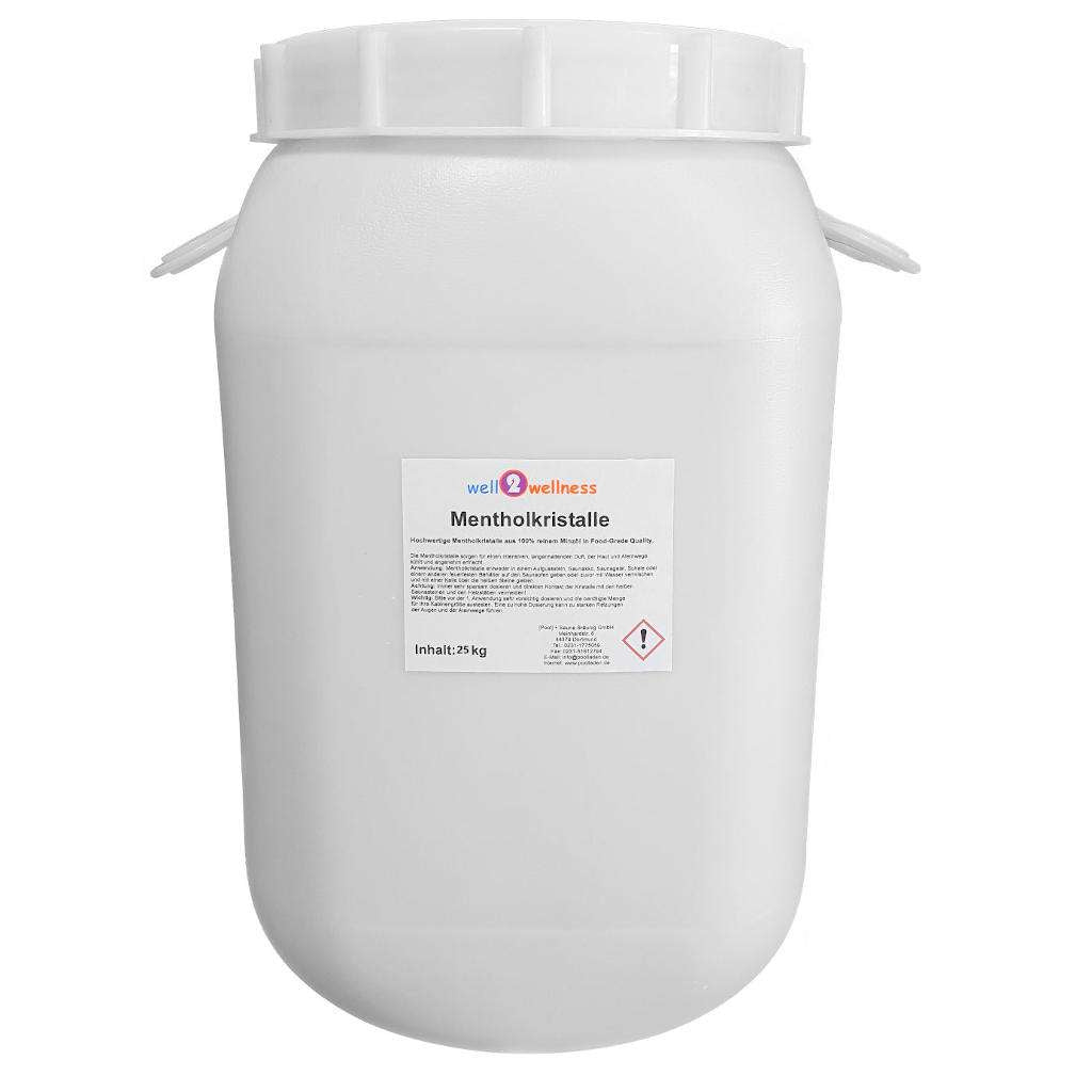 well2wellness® Sauna Mentholkristalle im Eimer/ 500g - 25kg