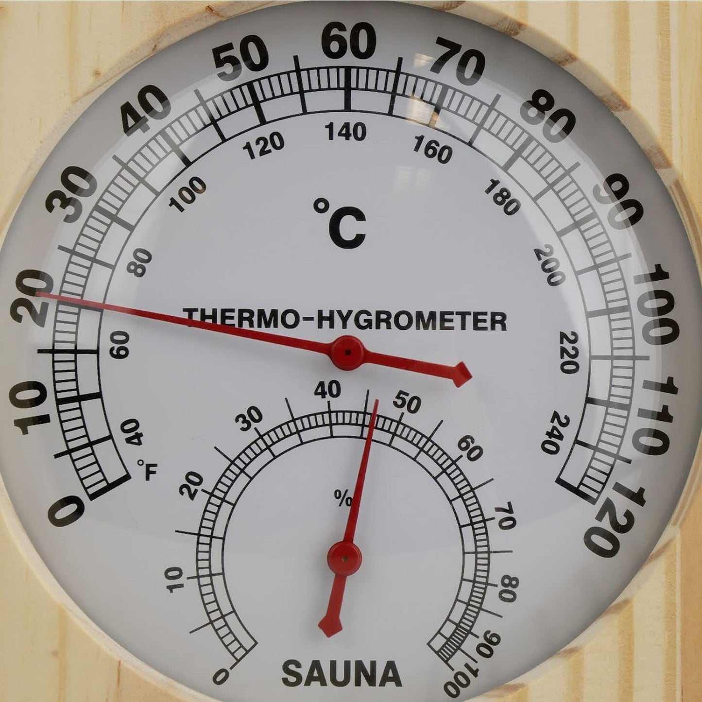 Sudorewell® Sauna Klimamesser Tropfen - Thermometer + Hygrometer