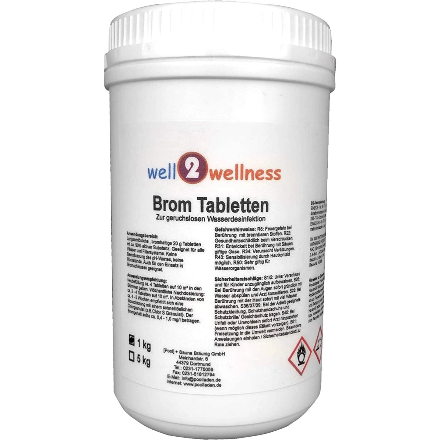 well2wellness® Brom Tabletten für eine chlorfreie Desinfektion