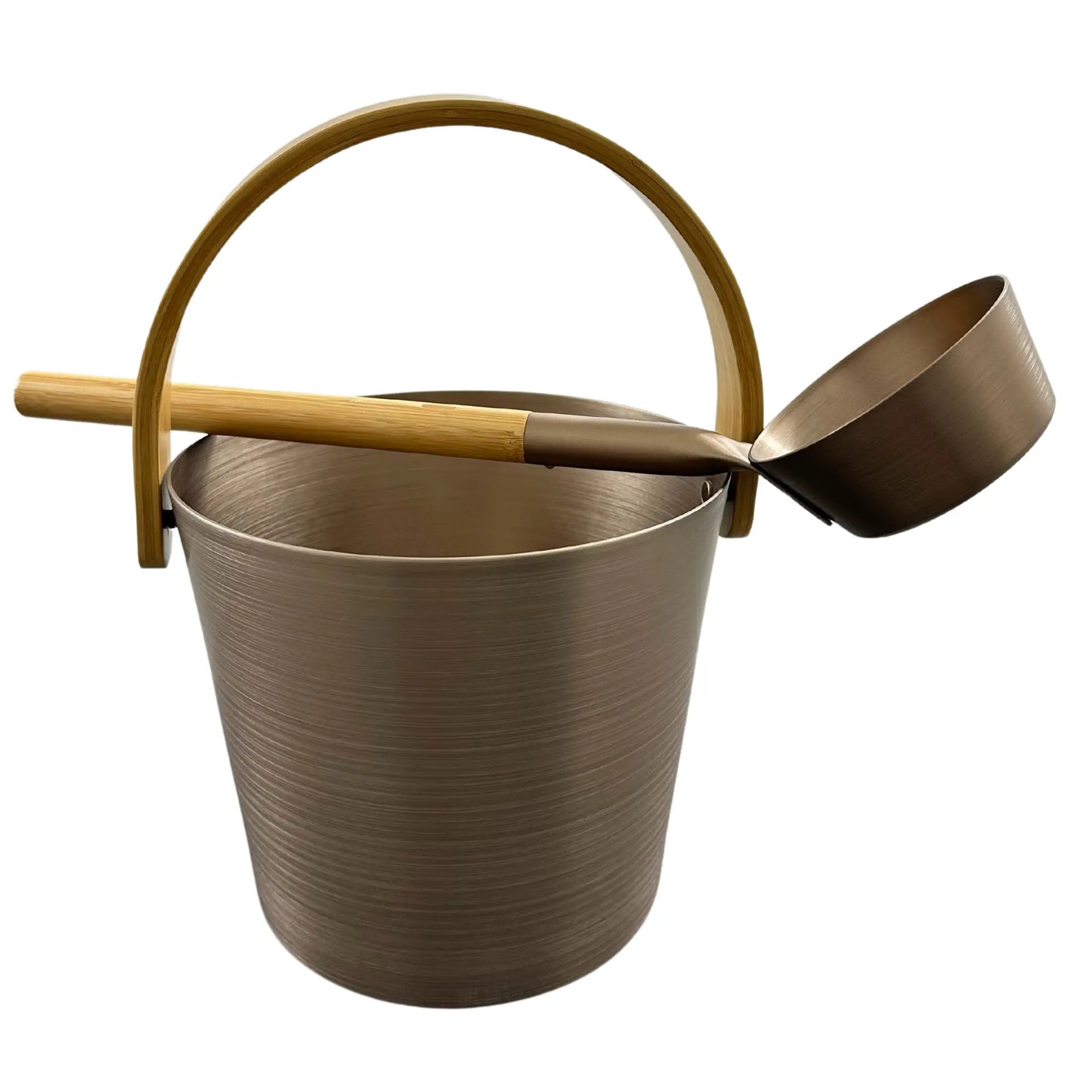 Saunaeimer Set von Rento aus eloxiertem Aluminium - Champagner-Farbe