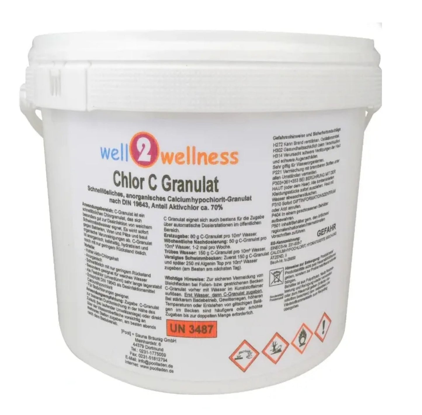 well2wellness® Chlor C Granulat - Calciumhypochlorit
