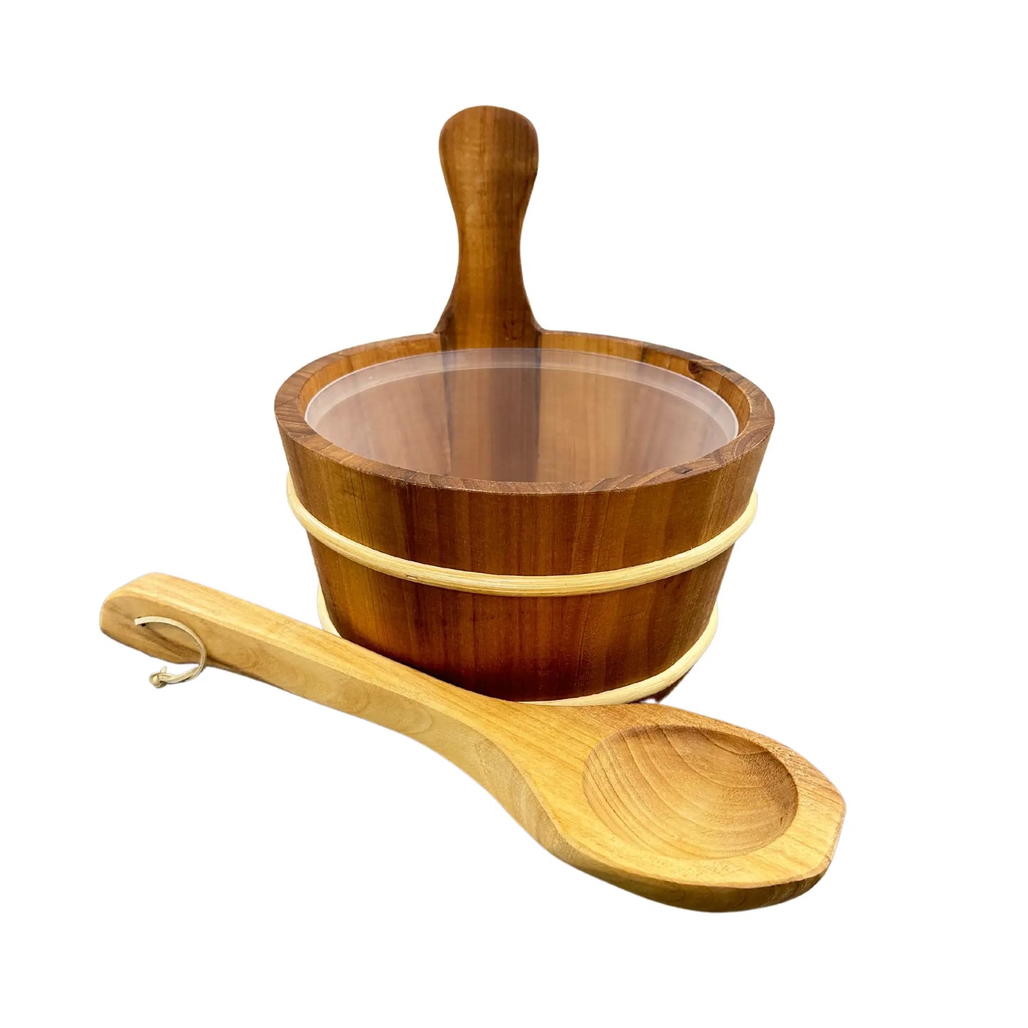 4Living Saunakübel Red Cedar 4,0L inkl. Saunakelle
