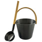 Saunaeimer Set von Rento aus eloxiertem Aluminium - Black