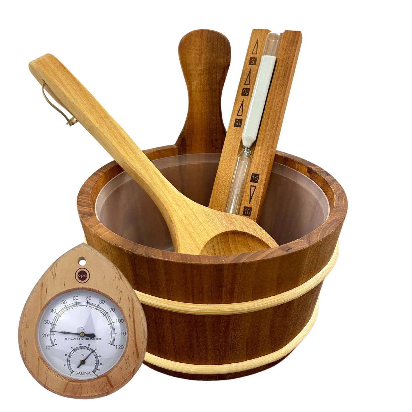 Sauna Starterset 4-Teilig Red-Cedar