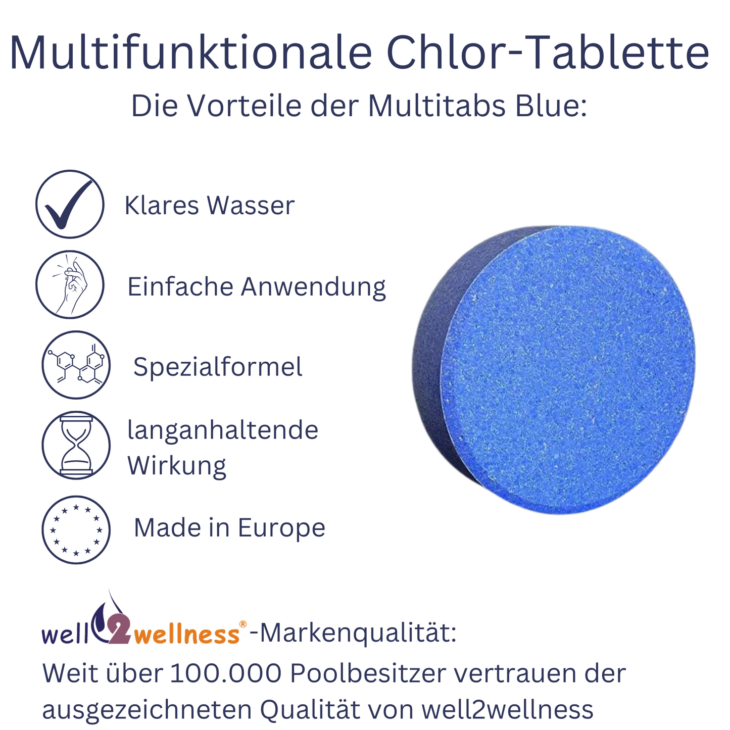 well2wellness® Multitabs Blue 5in1 200g