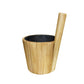 Saunakübel Set Bambus inkl. Saunakelle und Thermometer