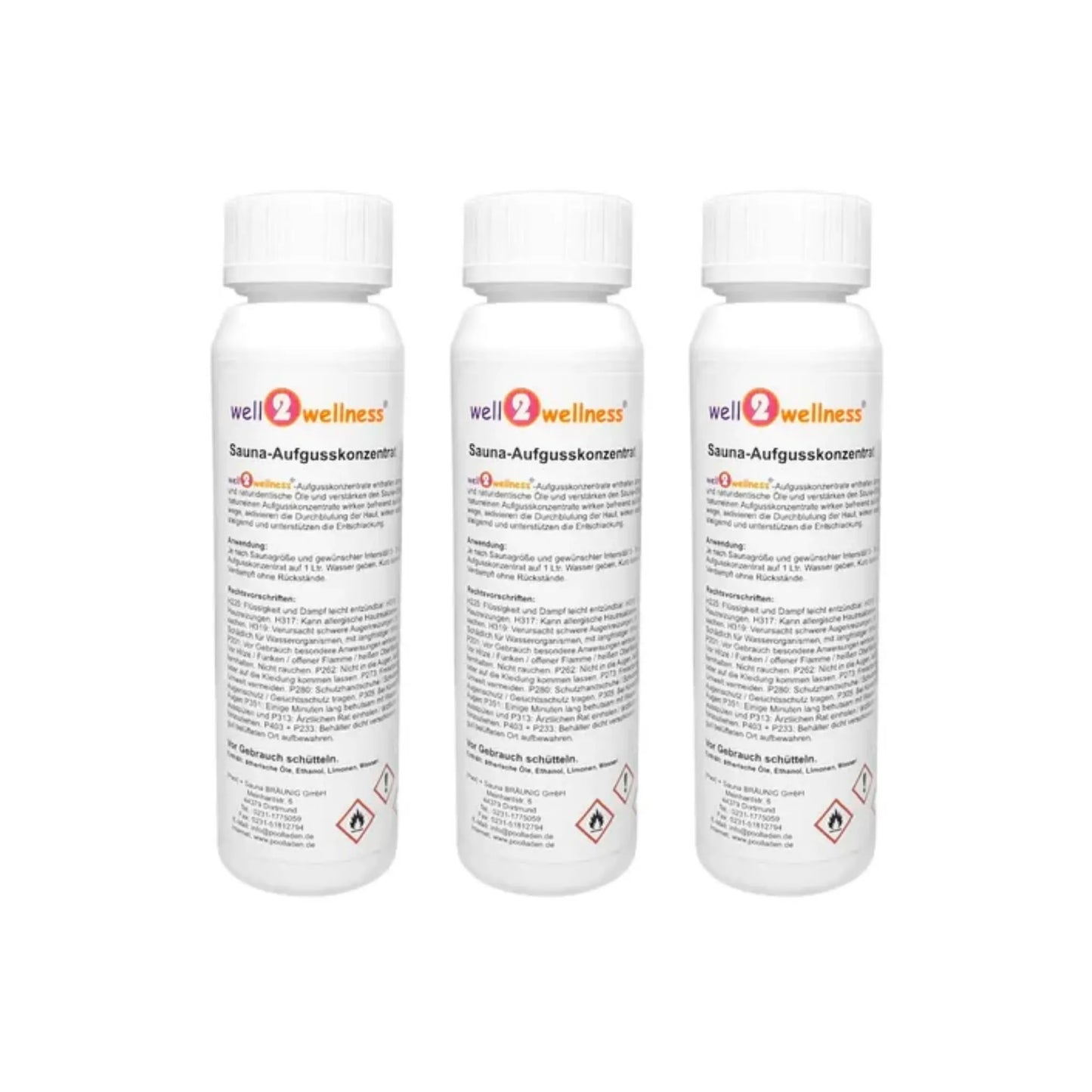 Saunaaufguss Set 3 x 250 ml - freie Duftwahl