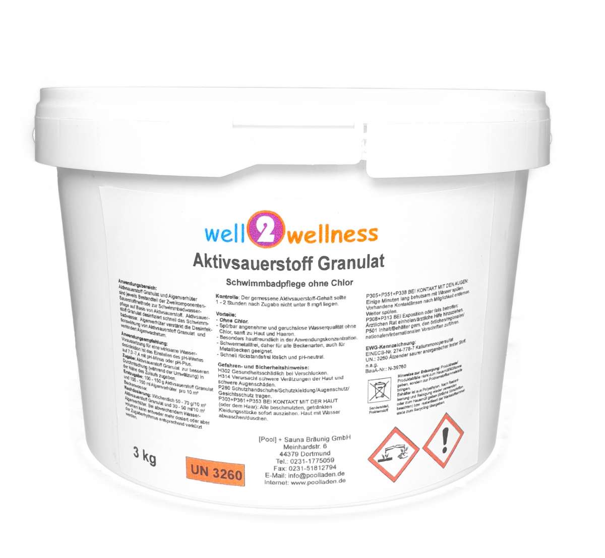 well2wellness® Aktivsauerstoff Granulat