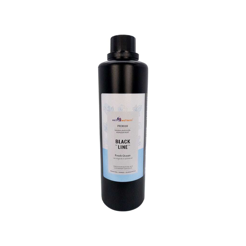 well2wellness® Black-Line Saunaaufguss Fresh Ocean - 500ml / 1000ml