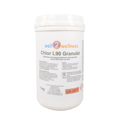 well2wellness® L90 Granulat - langsam lösliches Chlorgranulat