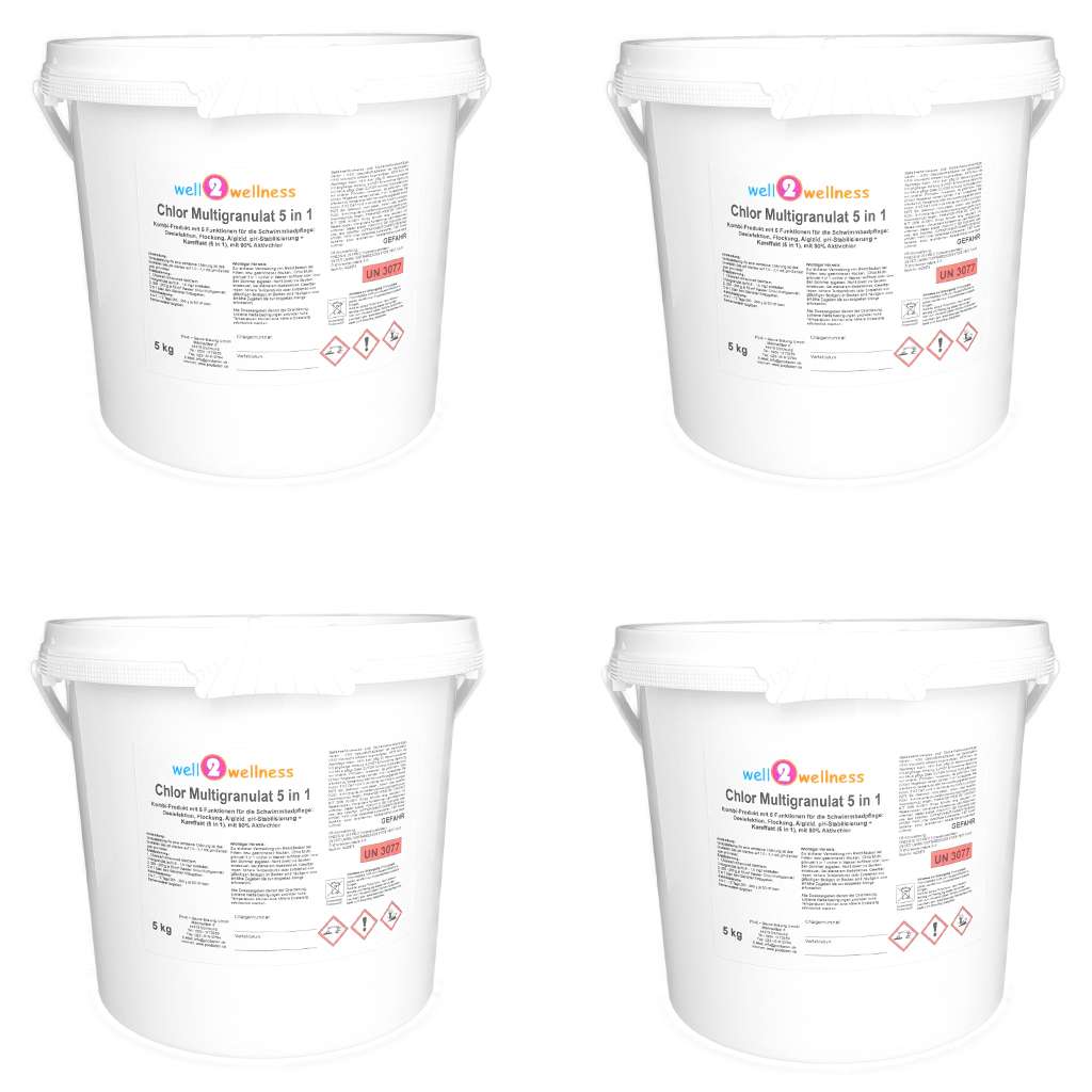 well2wellness® Multi Chlorgranulat 5in1