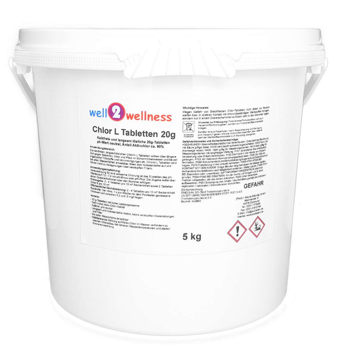 Chlorin S Tabs 20 g Wellsan 3 kg Acheter chez JUMBO