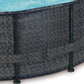 Frame-Pool Schwimmbecken Swing 305 x 72cm - Rattan Geflecht anthrazit