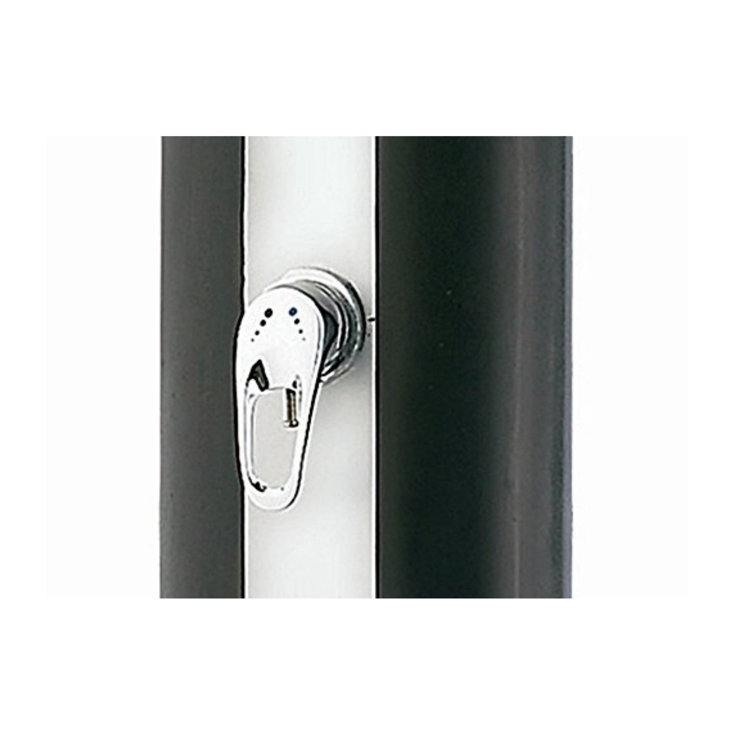 well2wellness® Solardusche Silber 35L inkl. Fußdusche