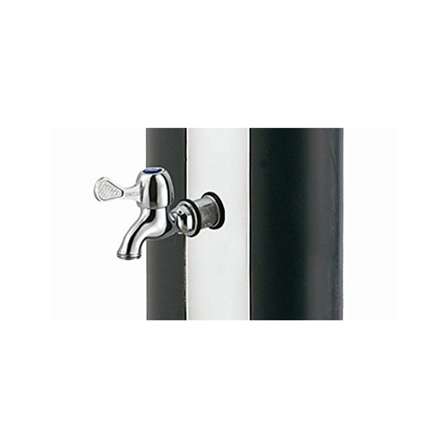 well2wellness® Solardusche Silber 35L inkl. Fußdusche