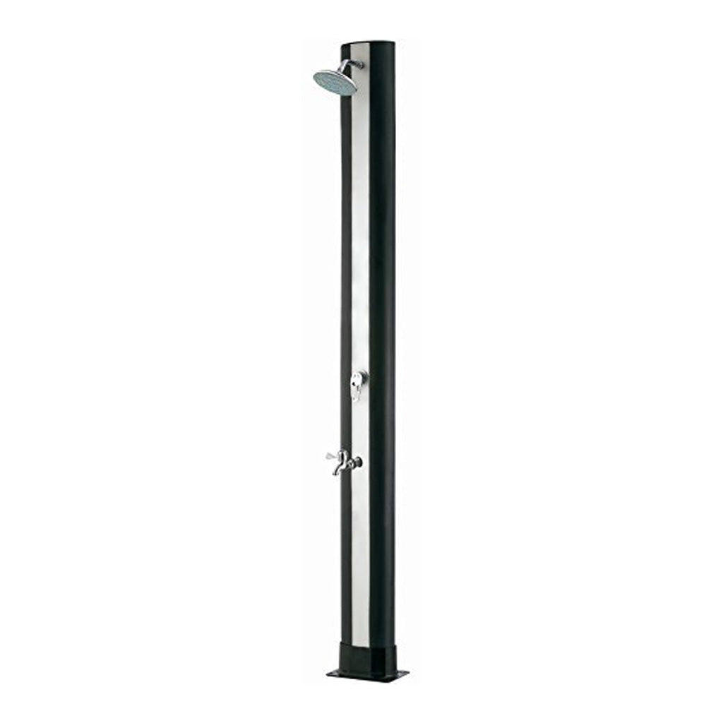 well2wellness® Solardusche Silber 35L inkl. Fußdusche
