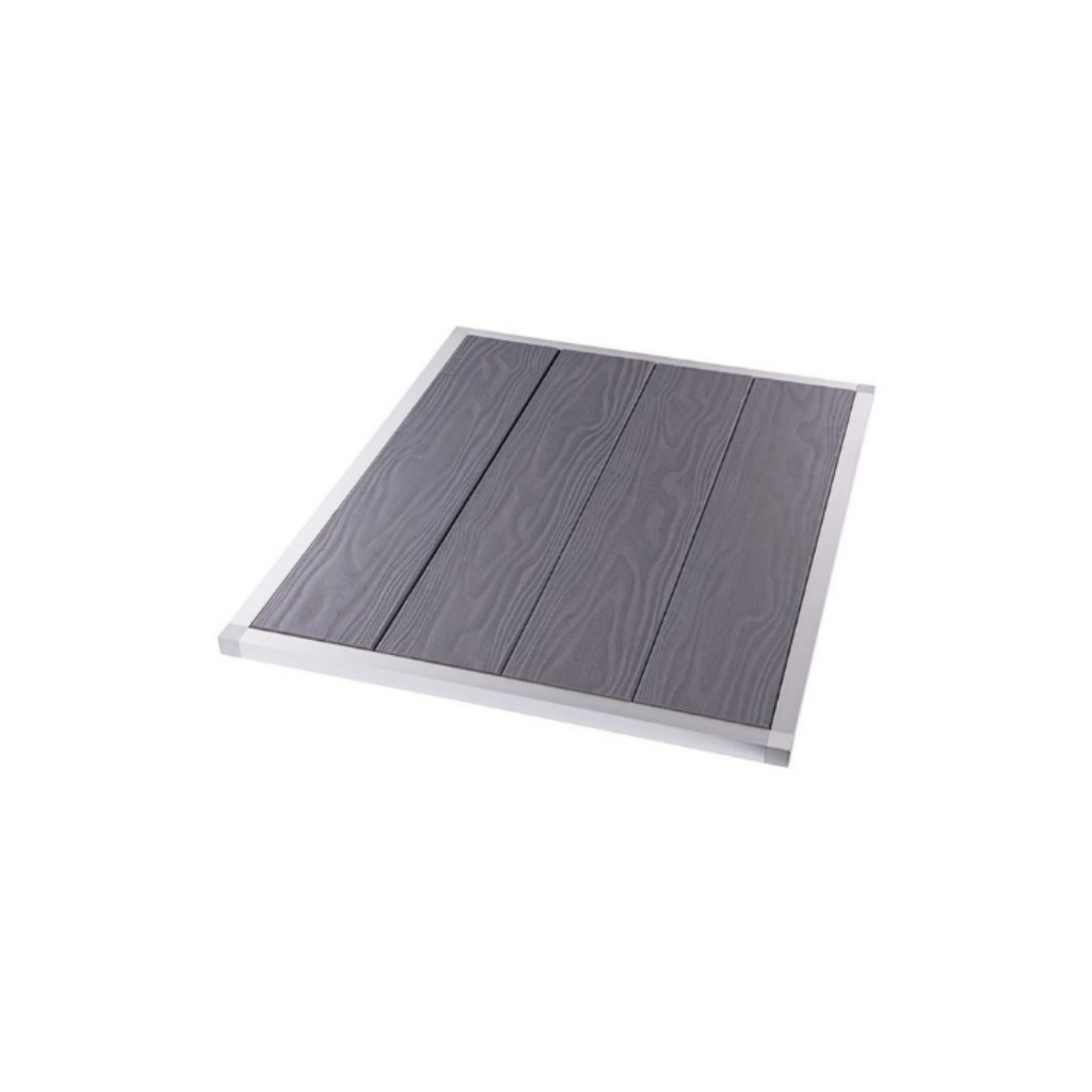 Ideal Eichenwald® Solar- und Gartenduschvorlage grau - 65 x 79 x 2,7cm