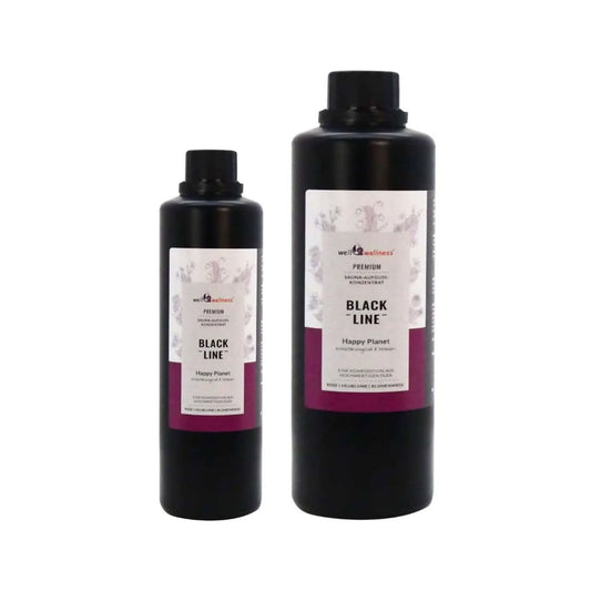 well2wellness® Black-Line Saunaaufguss Happy Planet - 500ml / 1000ml