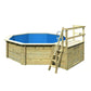 Trend Holzpool SET Achteck - 470 x 470 x 124 cm inkl. Terrasse