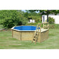 Trend Holzpool SET Achteck - 470 x 470 x 124 cm inkl. Terrasse