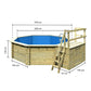 Trend Holzpool SET Achteck - 470 x 470 x 124 cm inkl. Terrasse