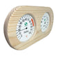 Sauna Messstation Klimamesser mit Thermometer + Hygrometer im Holzrahmen
