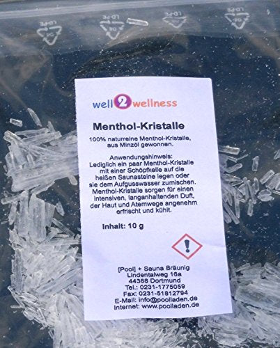 Sauna Verdampferschale plus 10g Mentholkristalle